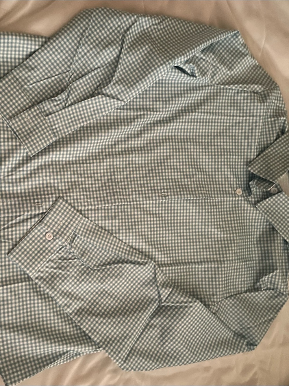 Blue and White checked